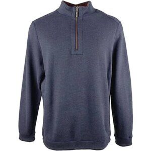 Tommy Bahama Men's L Flipshore Half Zip Coastline Reversible Sweater Sweatshirt